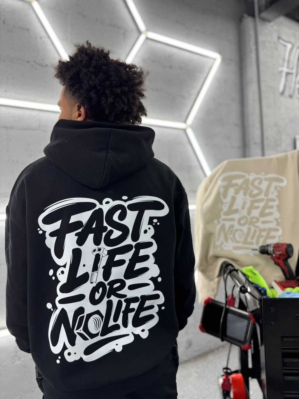CHOP SHOP BLACK ROOKIE STRIKER HOODIE